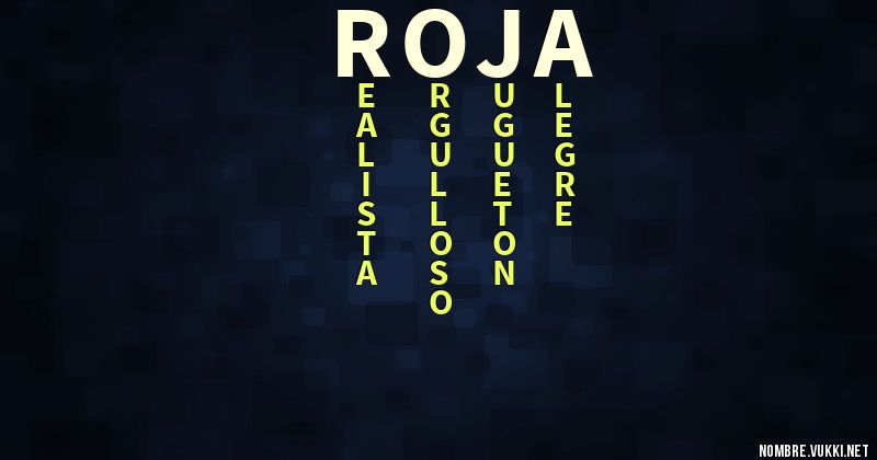 Roja Meaning In English