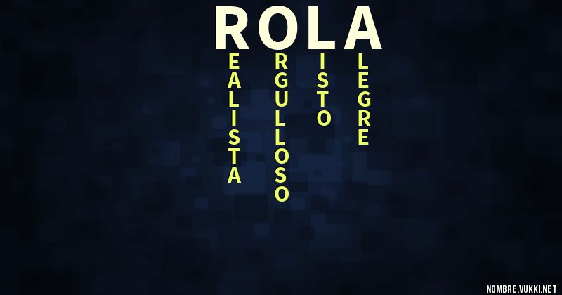 Acróstico rola