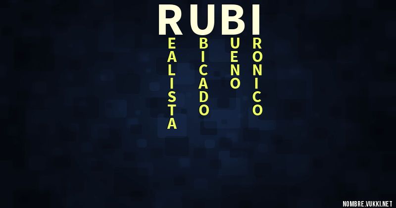 Acróstico rubi