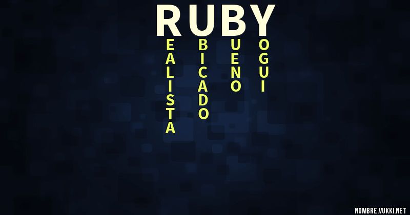 Acróstico ruby