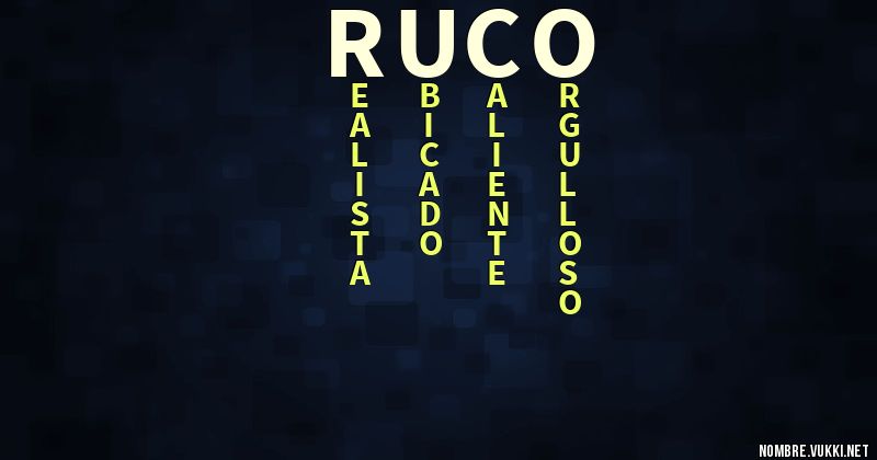 Acróstico ruco