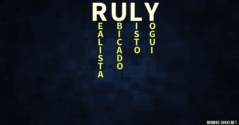 Acróstico ruly