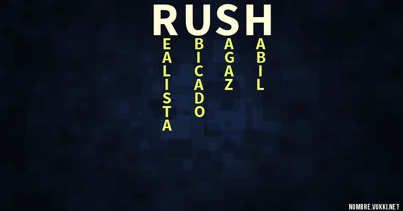 Acróstico rush