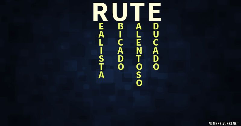 Acróstico rute