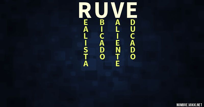 Acróstico ruve