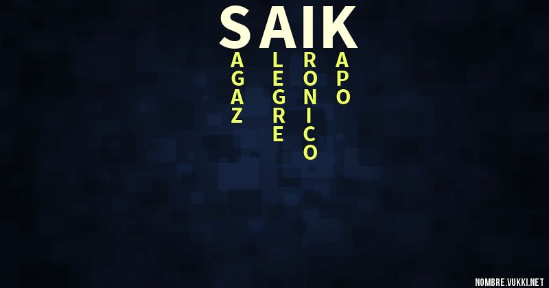 Acróstico saik