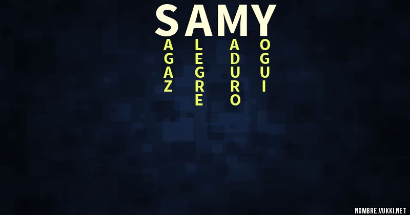 Acróstico samy