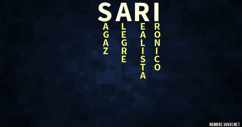 Acróstico sari