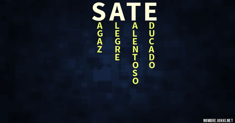 Qué significa sate