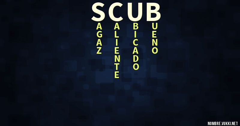 Acróstico scub