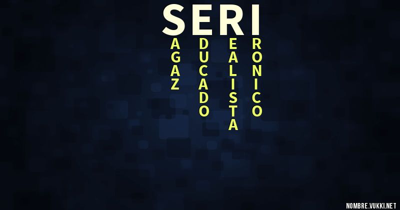 Acróstico seri