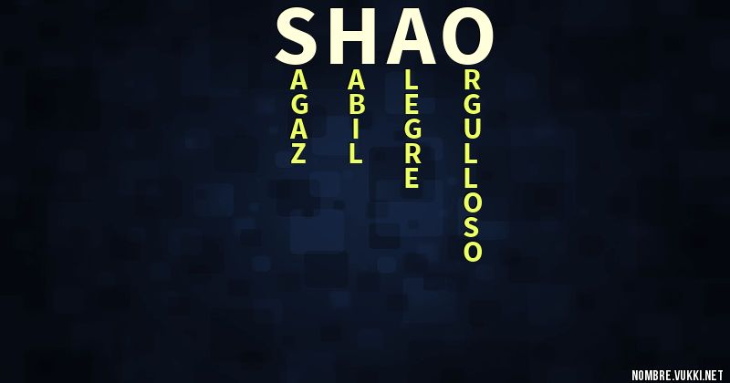 Acróstico shao