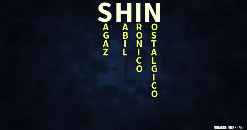 Acróstico shin