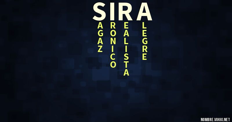 Acróstico sira