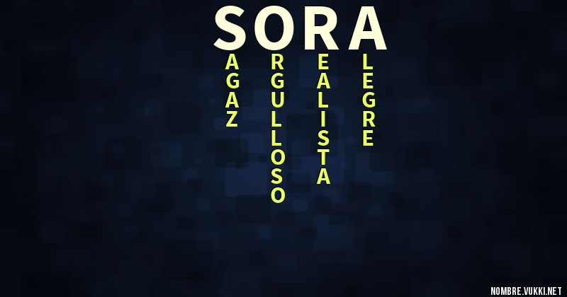 Acróstico sora