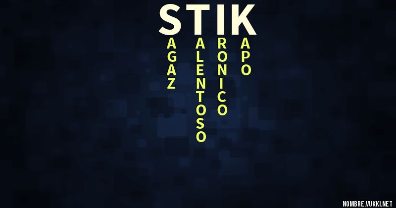 Acróstico stik