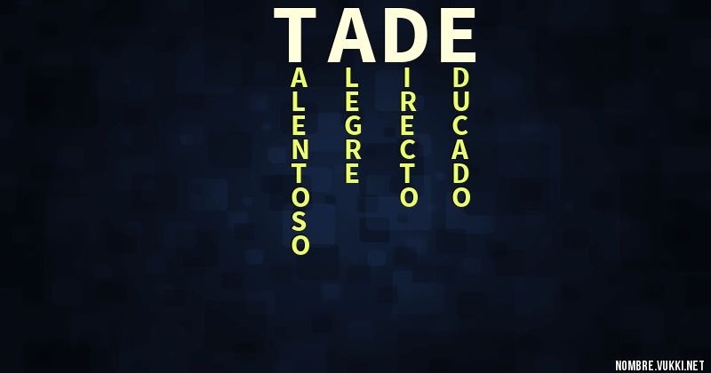 Acróstico tade