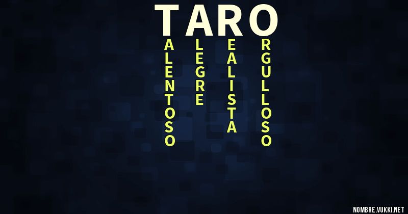 Acróstico taro