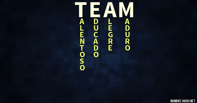 Acróstico team