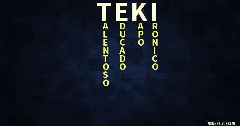 Acróstico teki