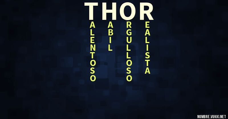 Acróstico thor