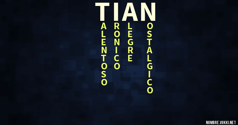 Acróstico tian