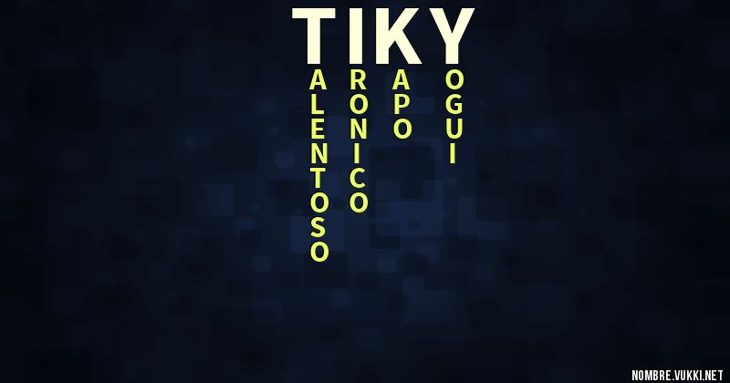 Acróstico tiky