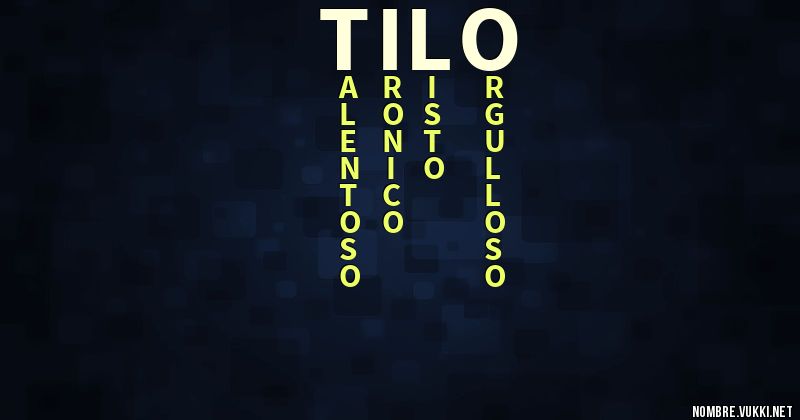Acróstico tilo