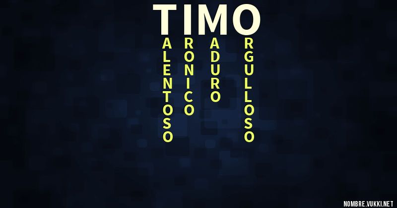 Acróstico timo