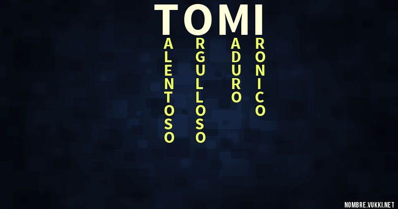 Acróstico tomi