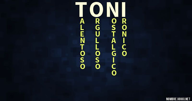 Acróstico toni