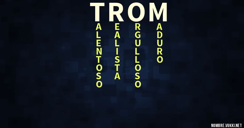 Acróstico trom