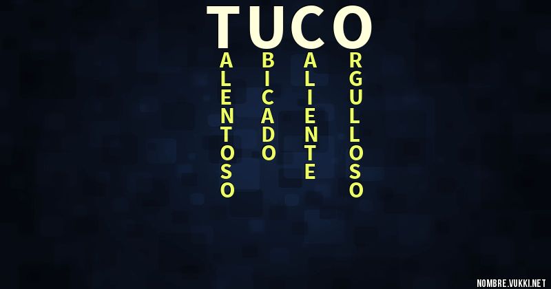 Acróstico tuco