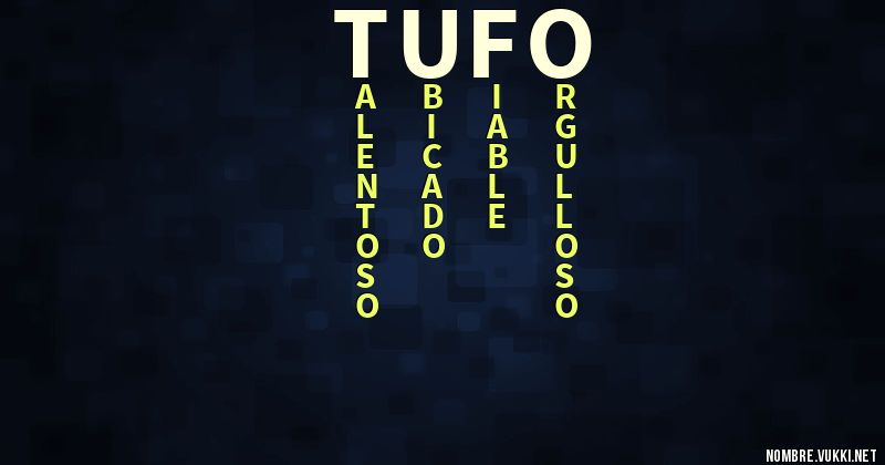 Acróstico tufo