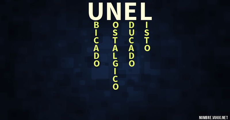 Acróstico uñel