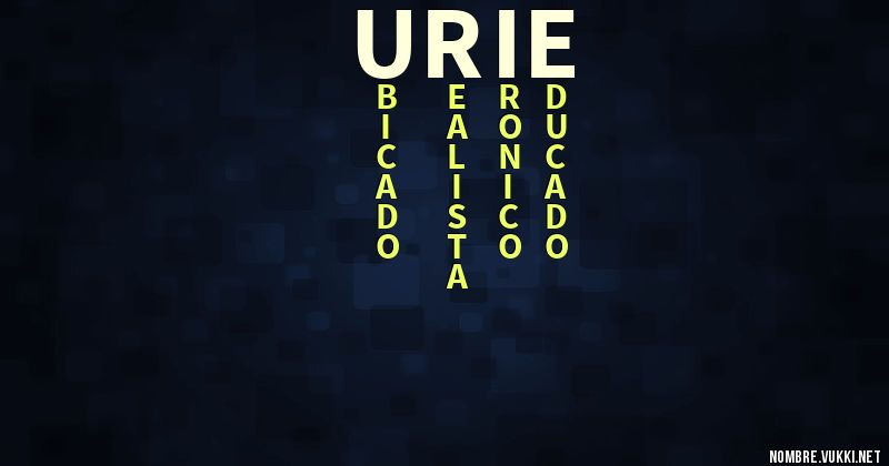 Acróstico urie