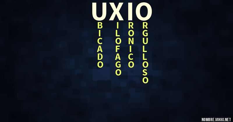 Acróstico uxio