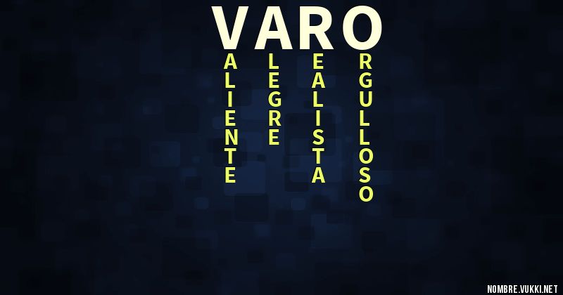 Acróstico varo