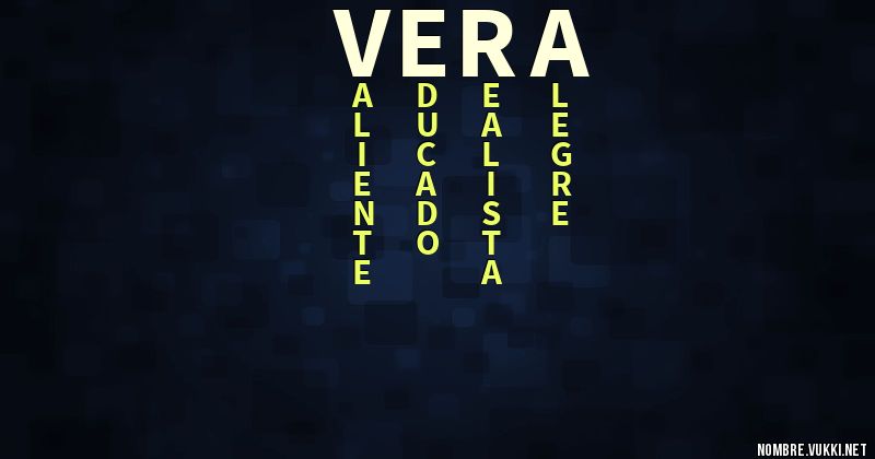 Acróstico vera