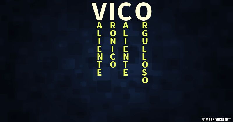 Acróstico vico