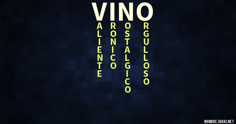 Acróstico vino