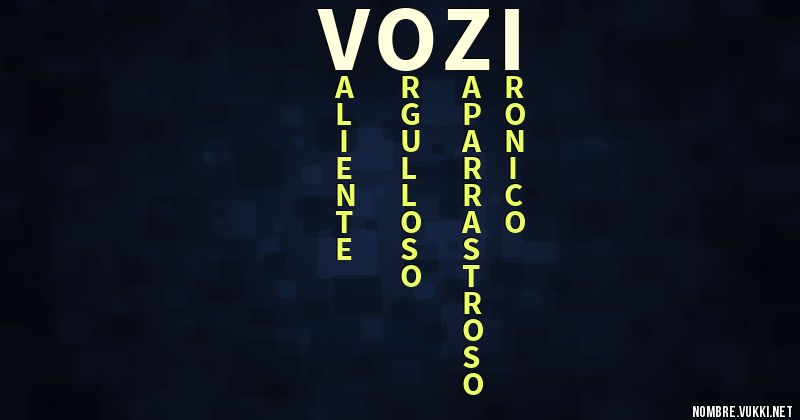 Acróstico vozi