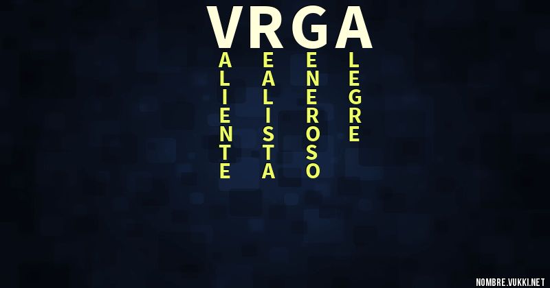 Acróstico vrga