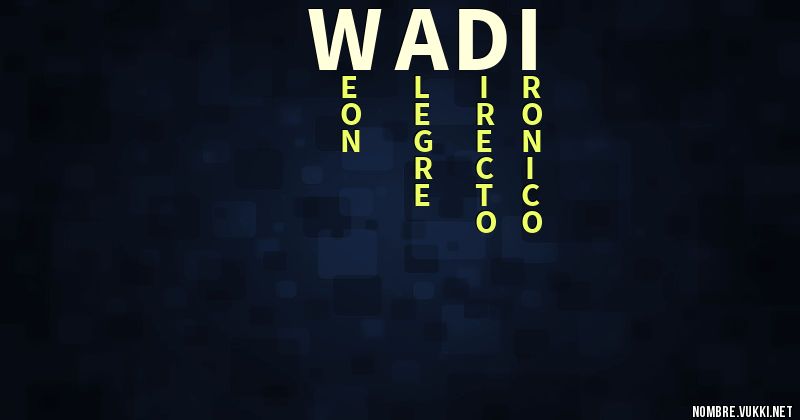 Acróstico wadi