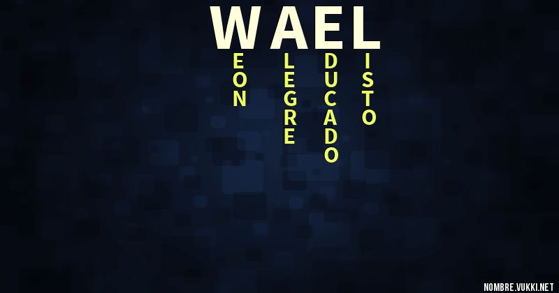 Acróstico wael