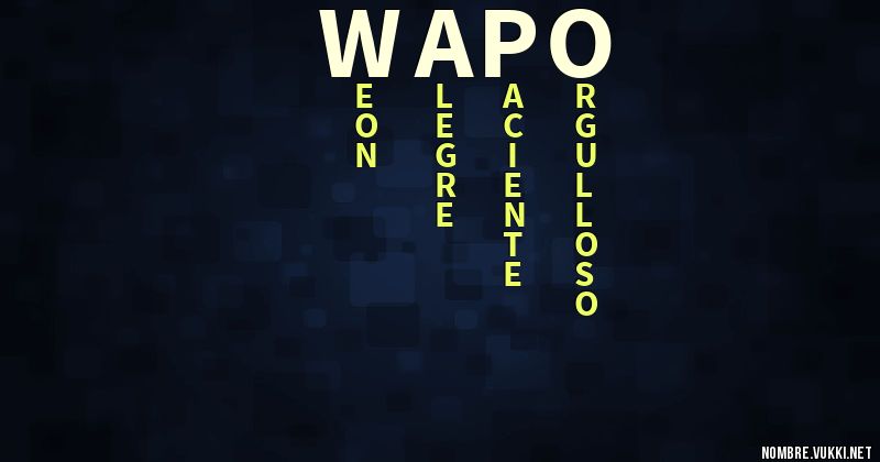 Acróstico wapo