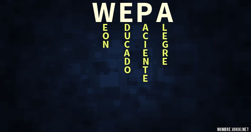 Acróstico wepa