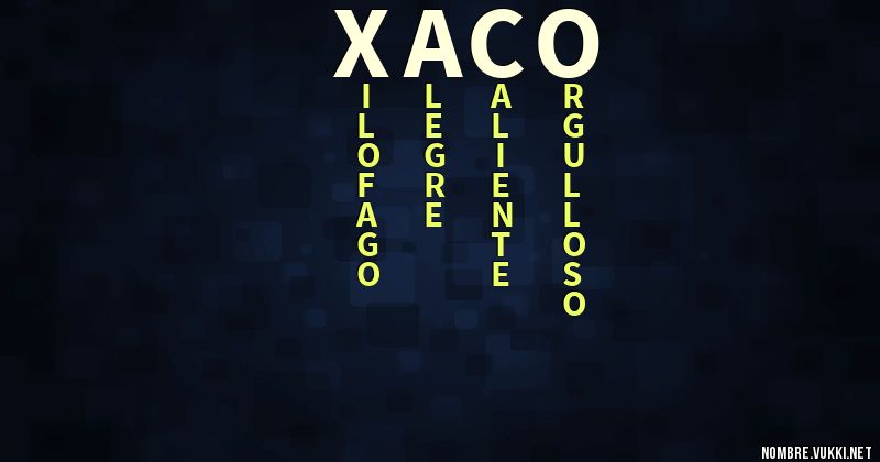 Acróstico xaco