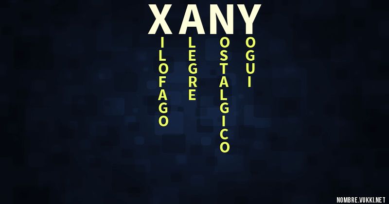 Acróstico xany