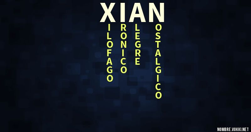 Acróstico xián